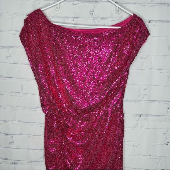 Grace Karin medium hot pink sequin dress - Picture 1 of 7